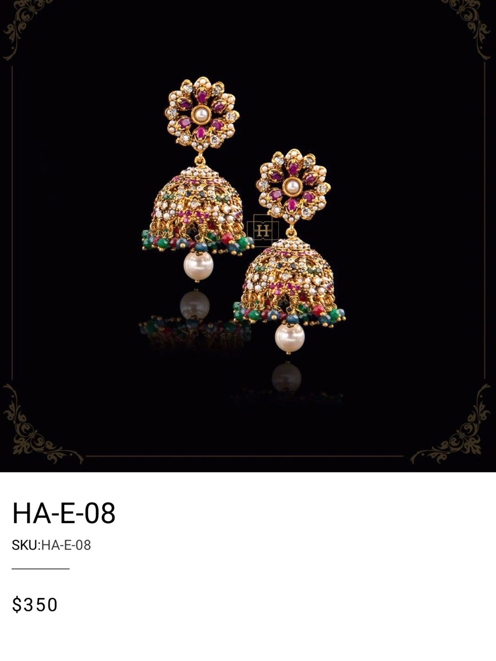 Rubies, Emeralds & Sapphires Earrings